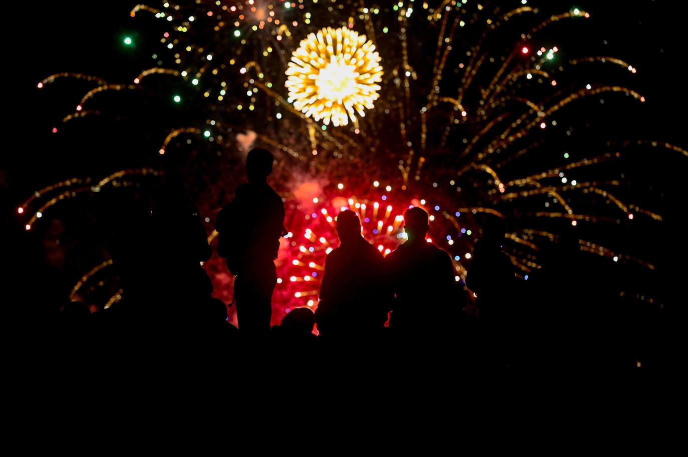 Las imágenes de los fuegos artificiales en Valladolid