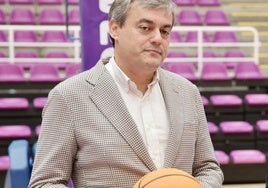 Lorenzo Alonso, en el polideportivo Pisuerga.