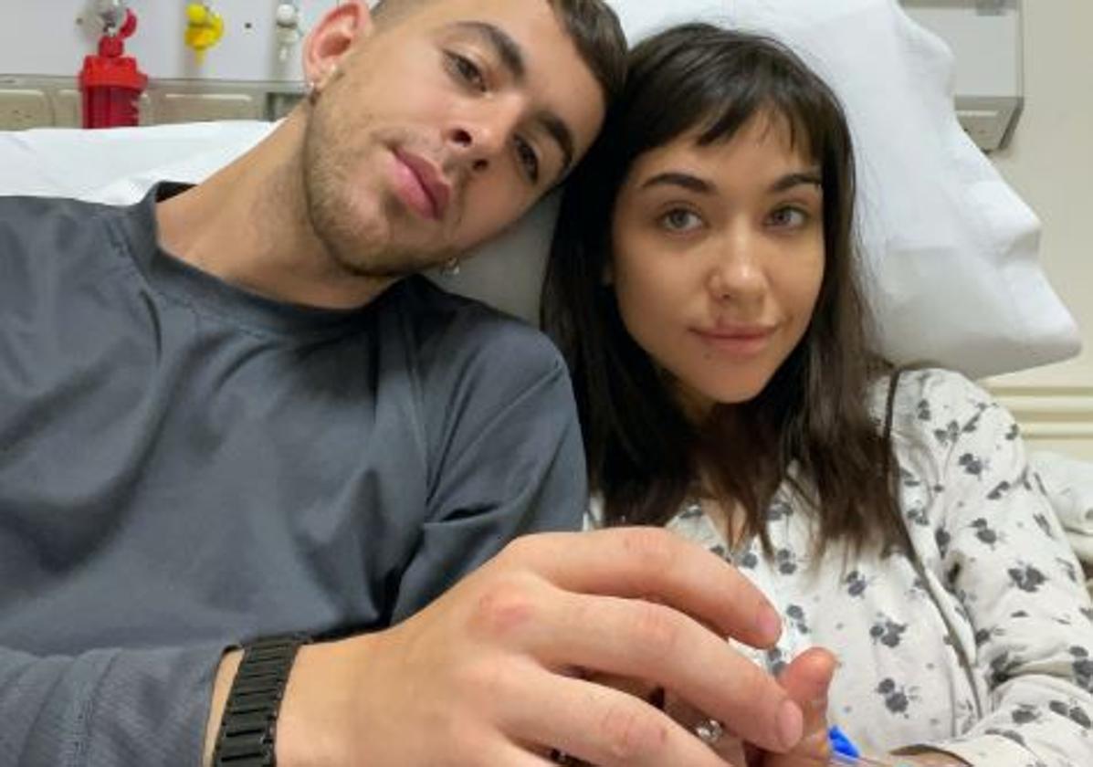 Foto desde el hospital que María Becerra ha compartido en Instagram.