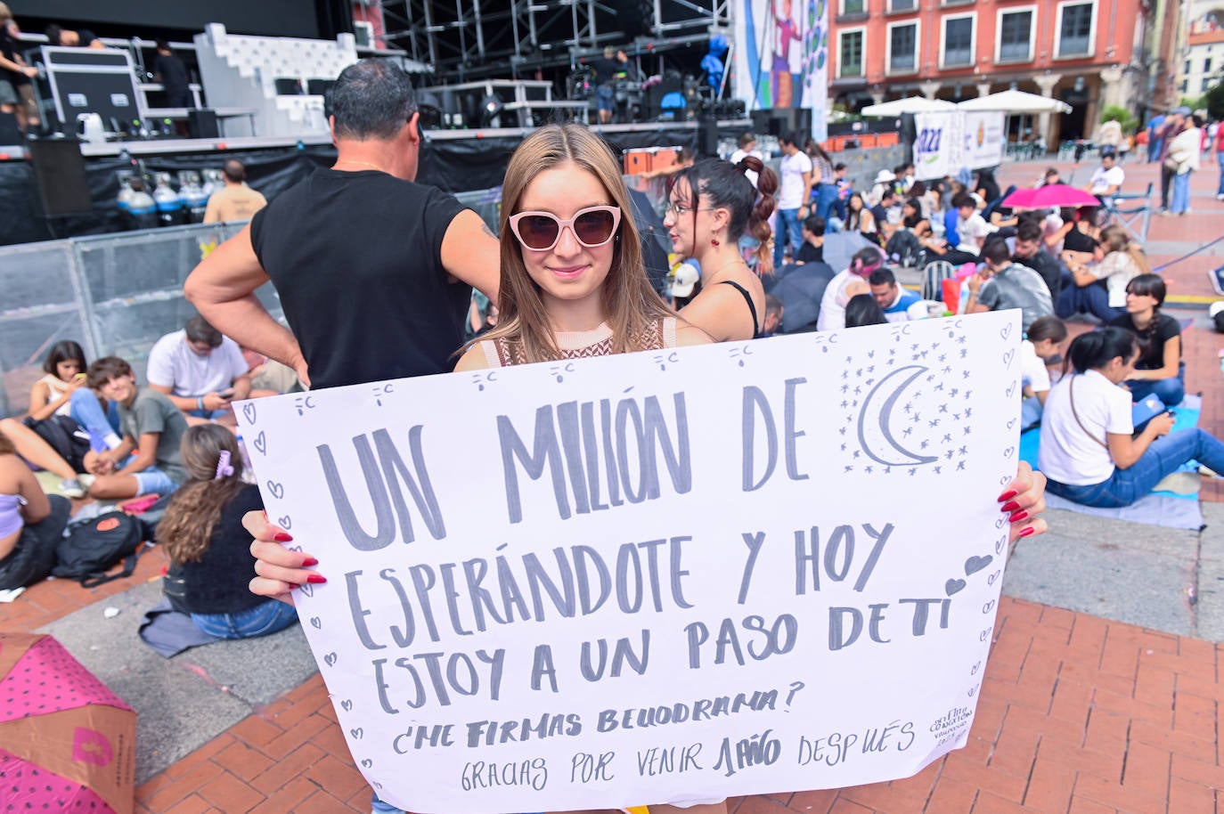 Así luce la Plaza Mayor de Valladolid a la espera de Ana Mena