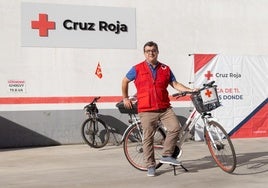 Juan José Zancada, en la sede de Cruz Roja en Valladolid.
