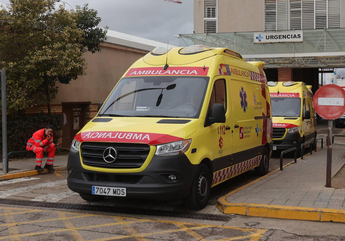 Un joven, trasladado al hospital de Palencia por intoxicación de estupefacientes