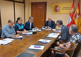 Reunión de seguimiento del sistema Viogén presidida por el subdelegado del Gobierno, Jacinto Canales.