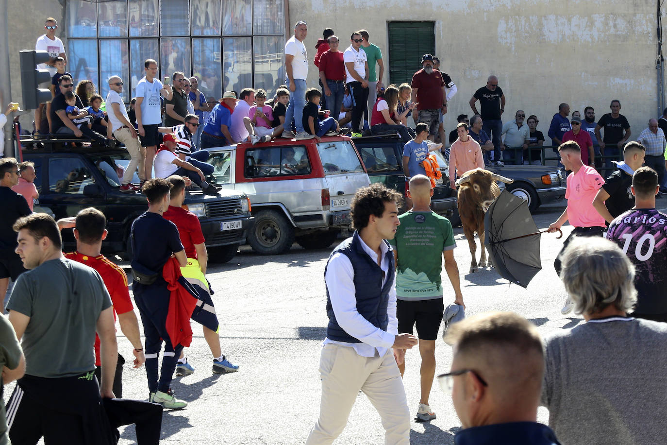 Las imágenes del encierro en Arrabal de Portillo