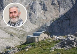 Refugio de Jou de los Cabrones, en Picos de Europa, donde había reservado para pasar la noche.