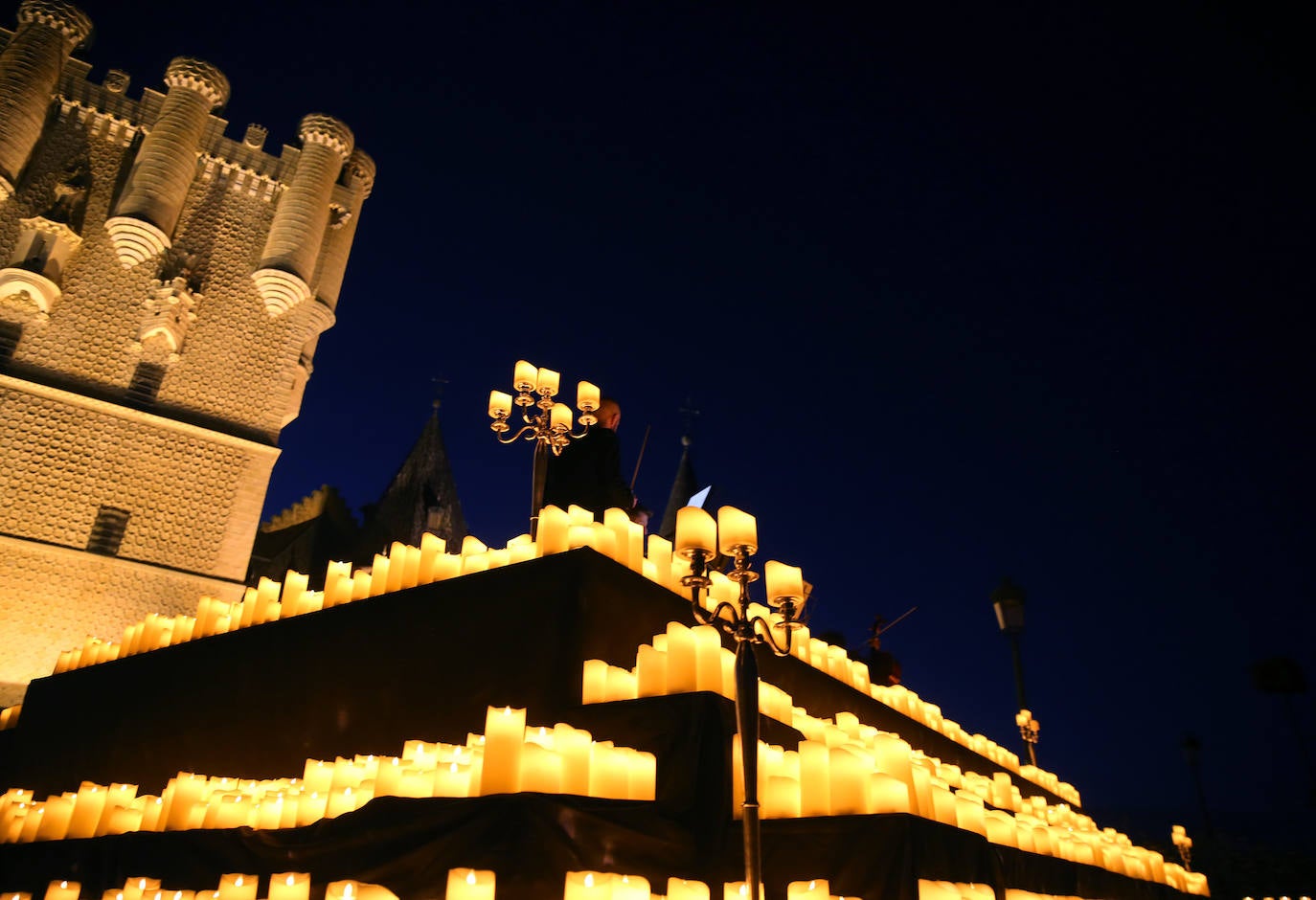 Fotografías del concierto con velas en el Alcázar de Segovia