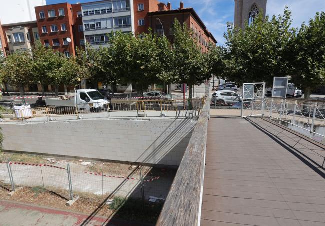 Nueva rampa junto a la iglesia de San Miguel.