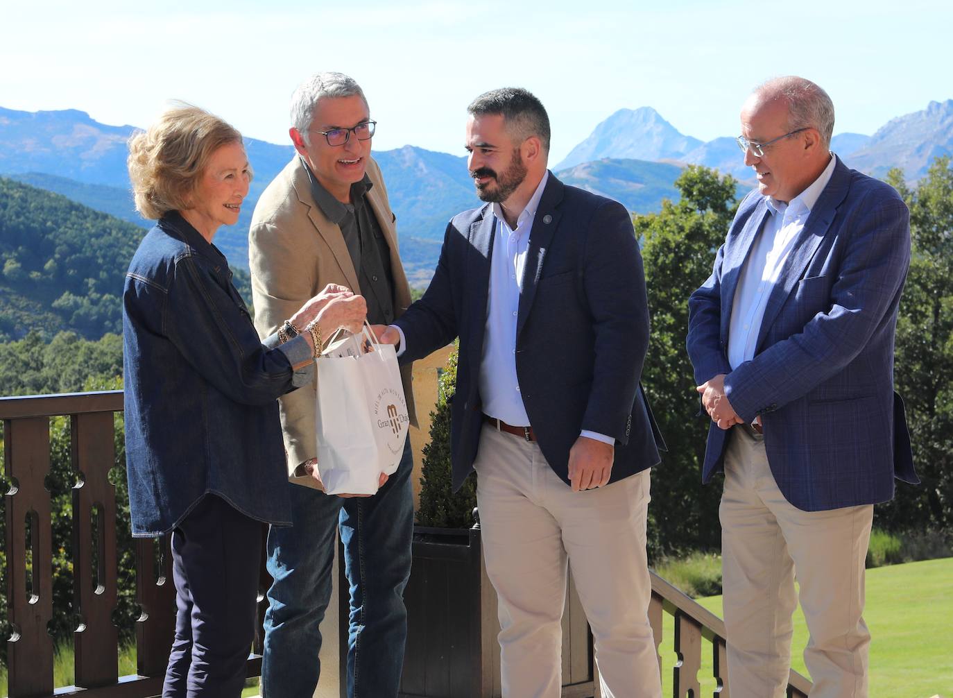 La reina emérita Doña Sofía, de nuevo en Palencia