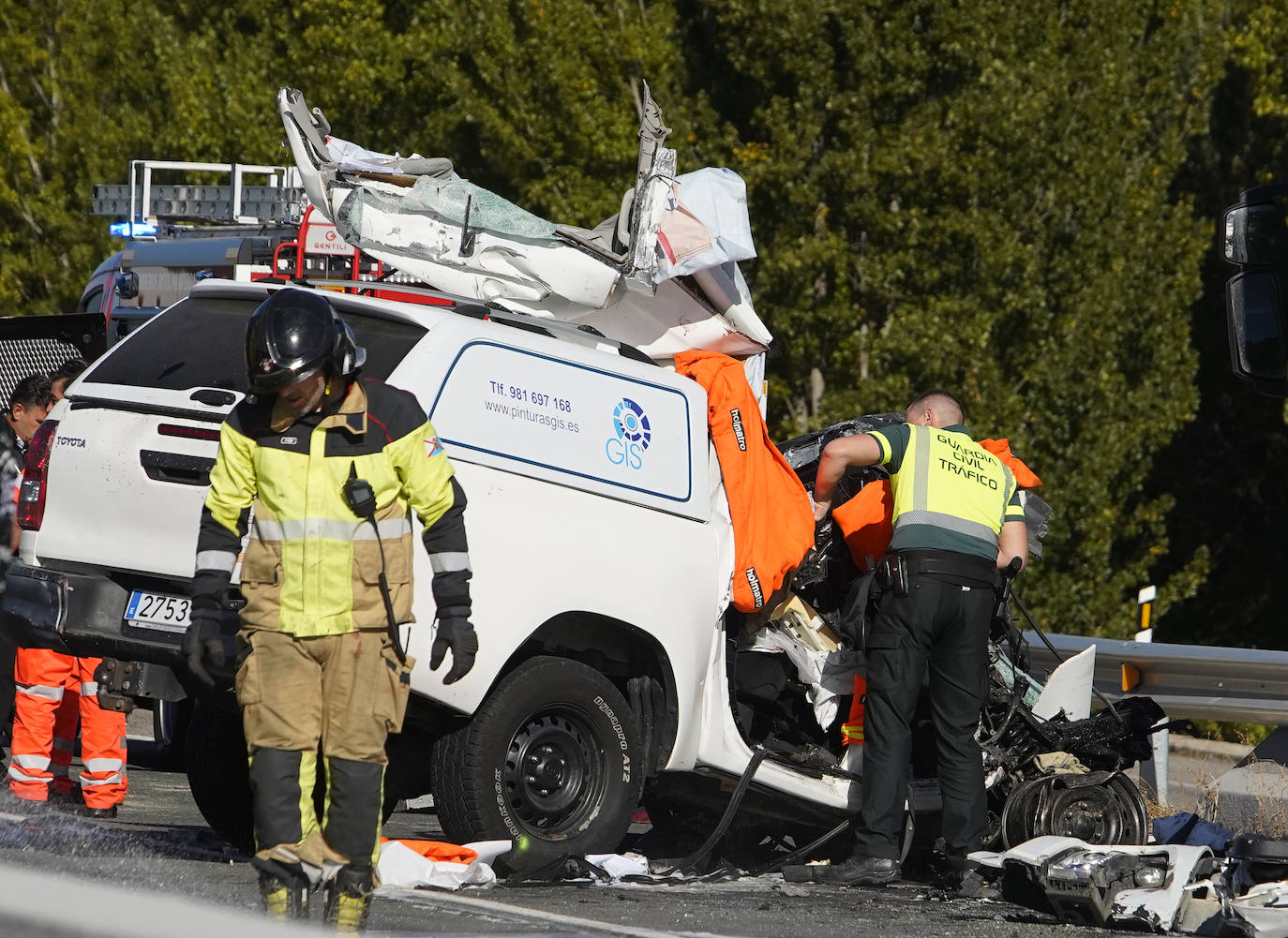 Tres personas mueren y dos más resultan herida en un accidente en León