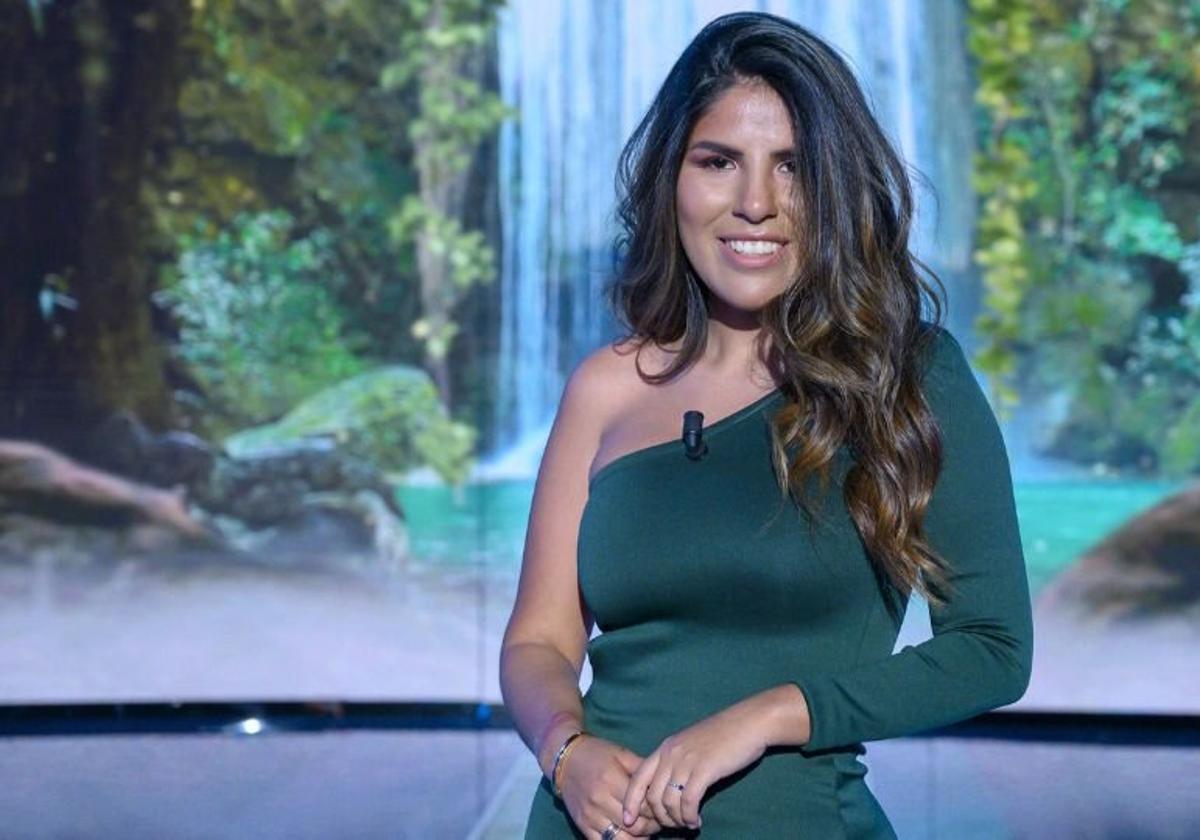 Isa Pantoja, en el plató de Telecinco.