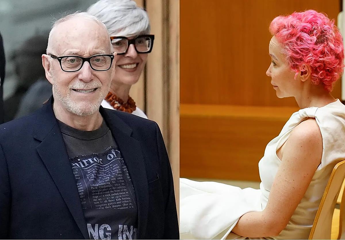 En primer término, Mainat; a la derecha, Ángela Dobrowolski.