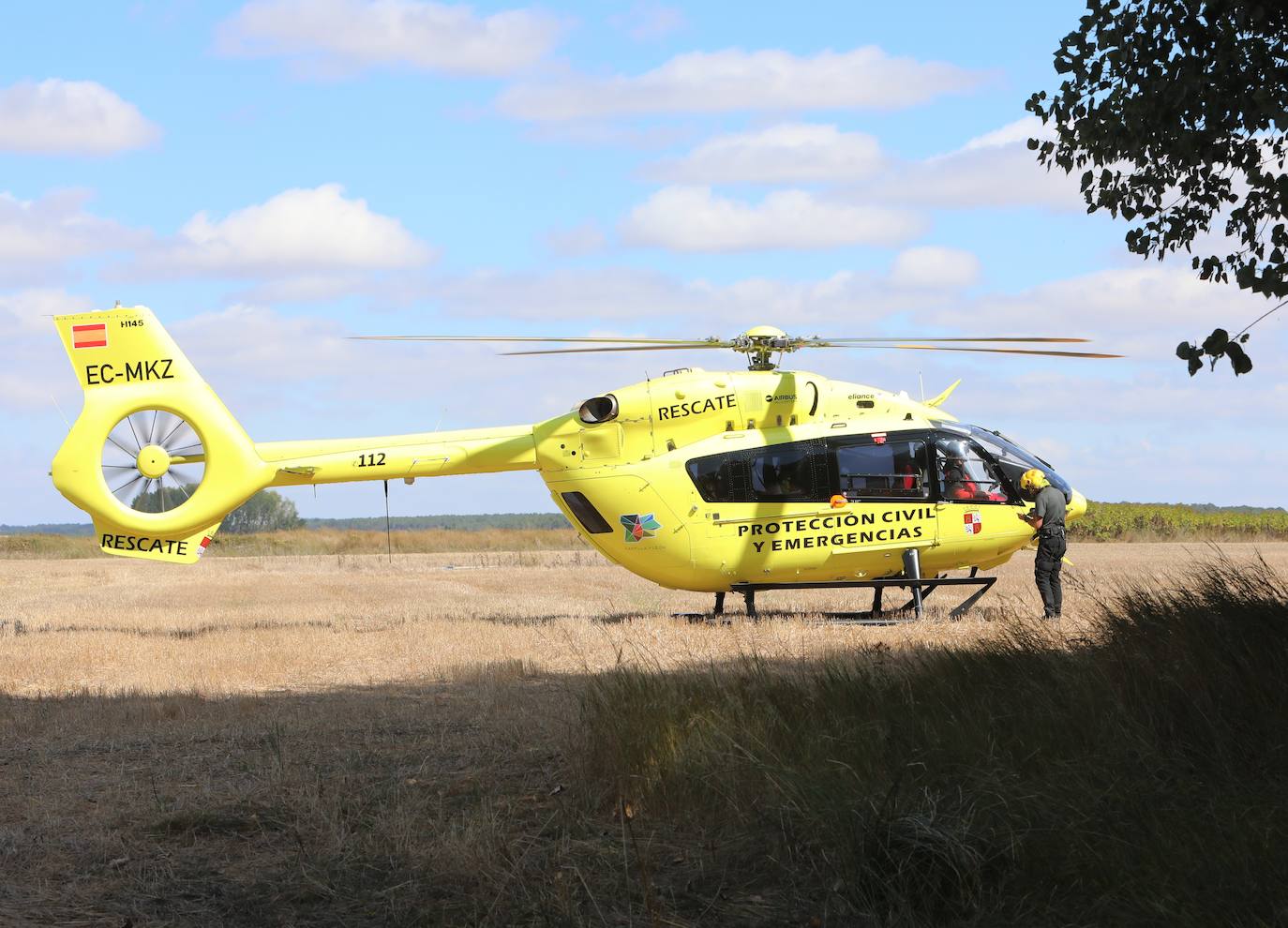 Las imágenes de la avioneta siniestrada en Palencia