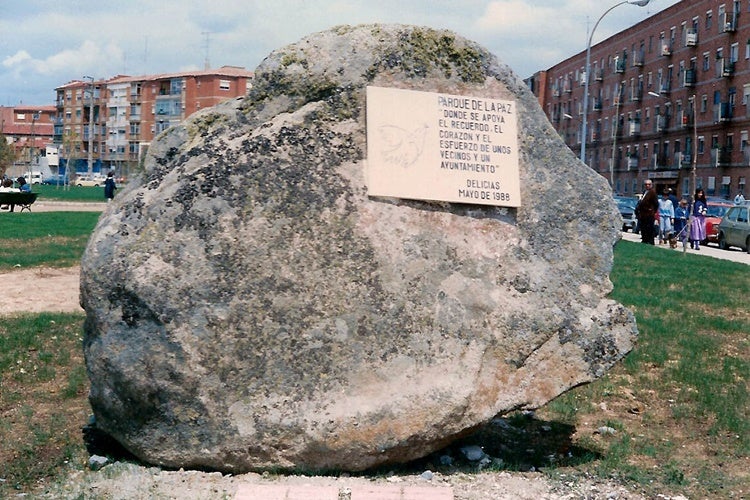 Recuerdo de la inauguración del parque de La Paz.