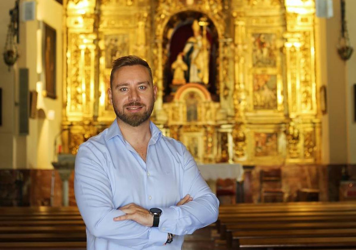 El alcalde de Mayorga, en la ermita de Santo Toribio.