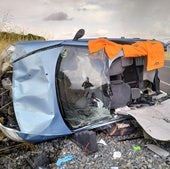 Herida una mujer al salirse de la carretera su coche en Ávila