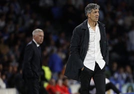 Imanol Alguacil, durante el partido de Liga frente al Real Madrid.