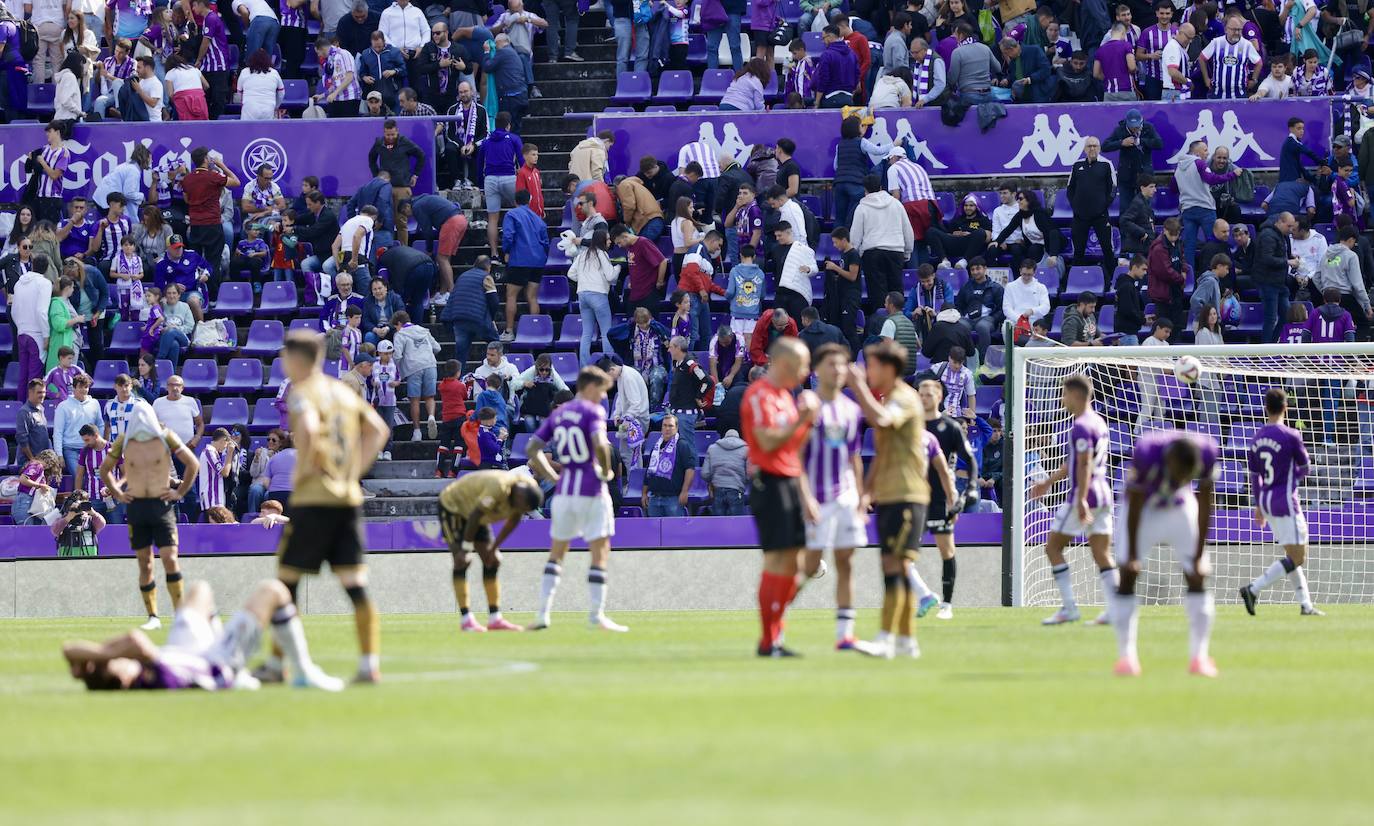 El empate en Zorrilla ante la Real Sociedad, en imágenes