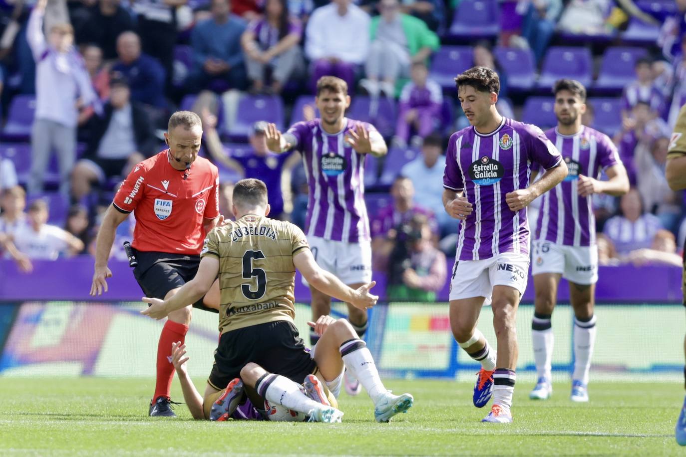 El empate en Zorrilla ante la Real Sociedad, en imágenes