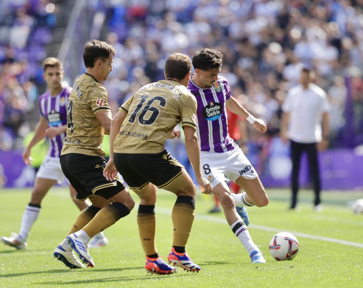 El empate en Zorrilla ante la Real Sociedad, en imágenes