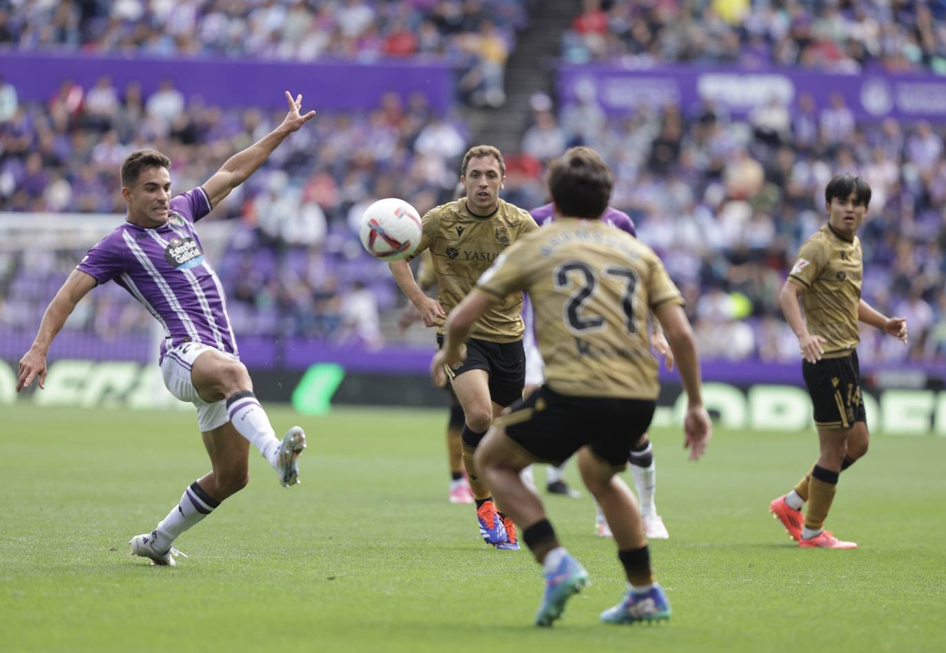 El empate en Zorrilla ante la Real Sociedad, en imágenes