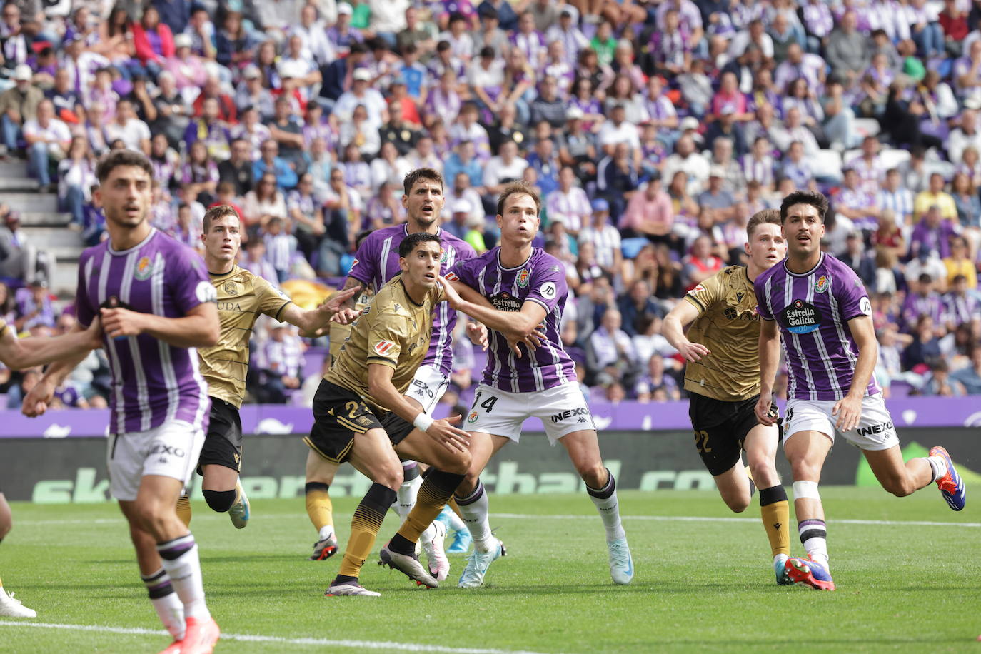 El empate en Zorrilla ante la Real Sociedad, en imágenes