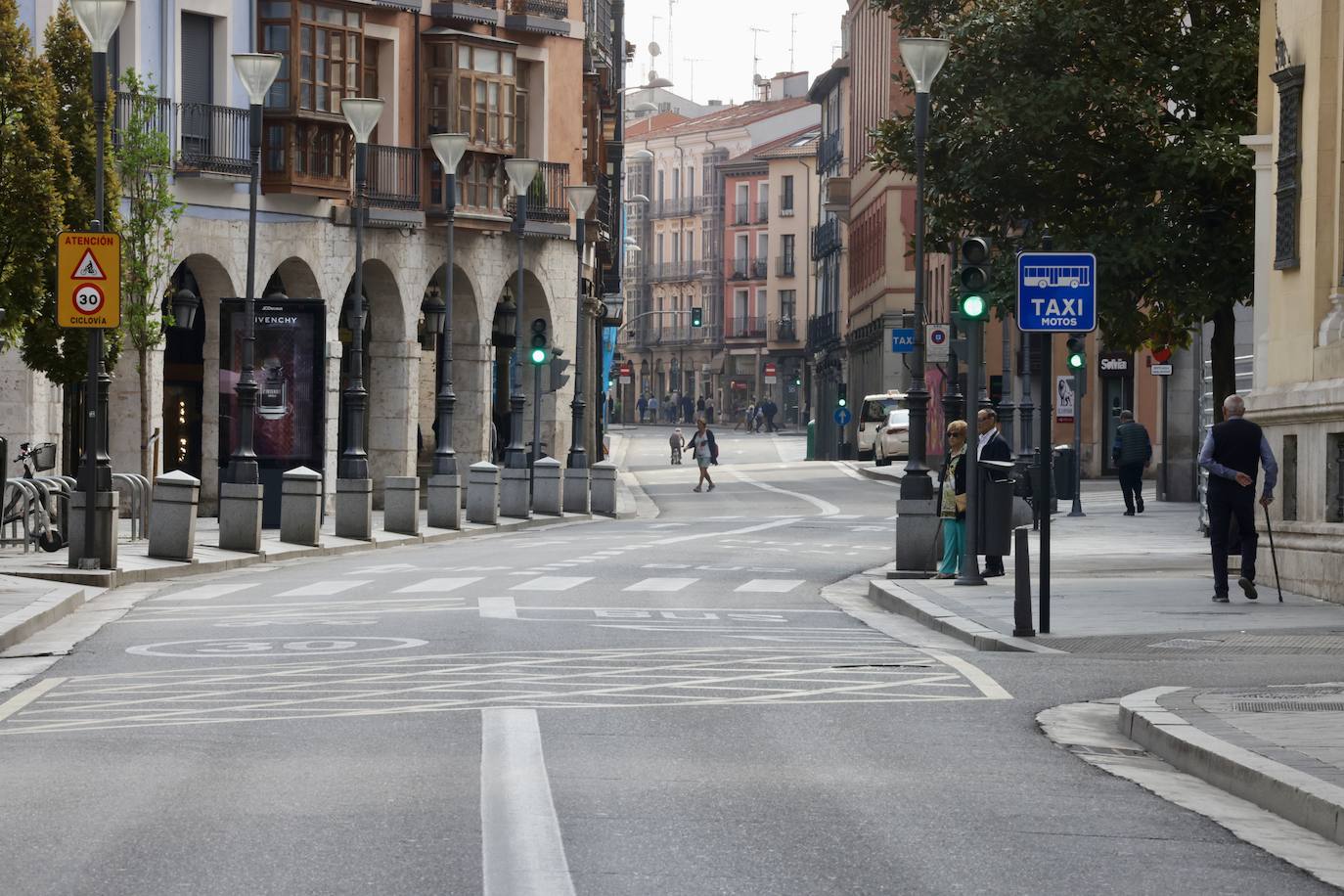 Imágenes de la capital vallisoletana en el Día sin Coche