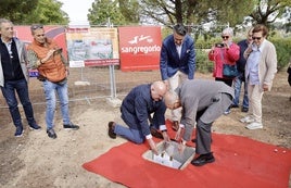 Colocación de la primera piedra de la feria de gastronómica