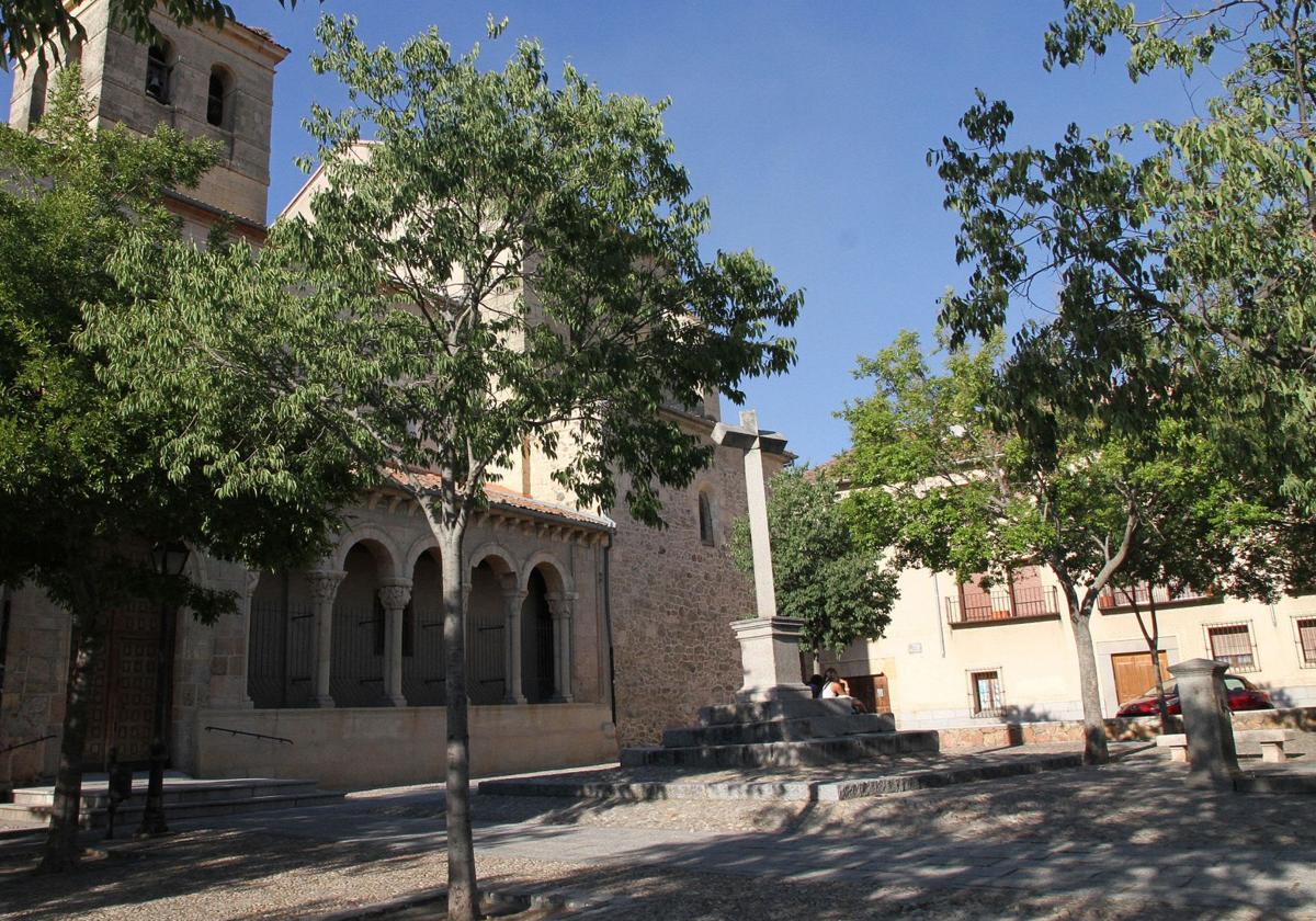 Entorno de la plaza del Salvador, donde se produjo el robo.