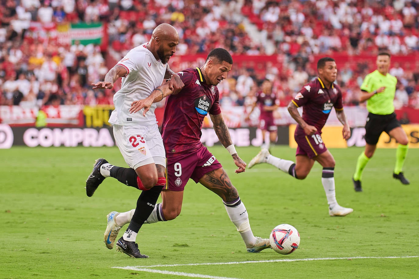 La derrota ante el Sevilla en el Pizjuán, en imágenes