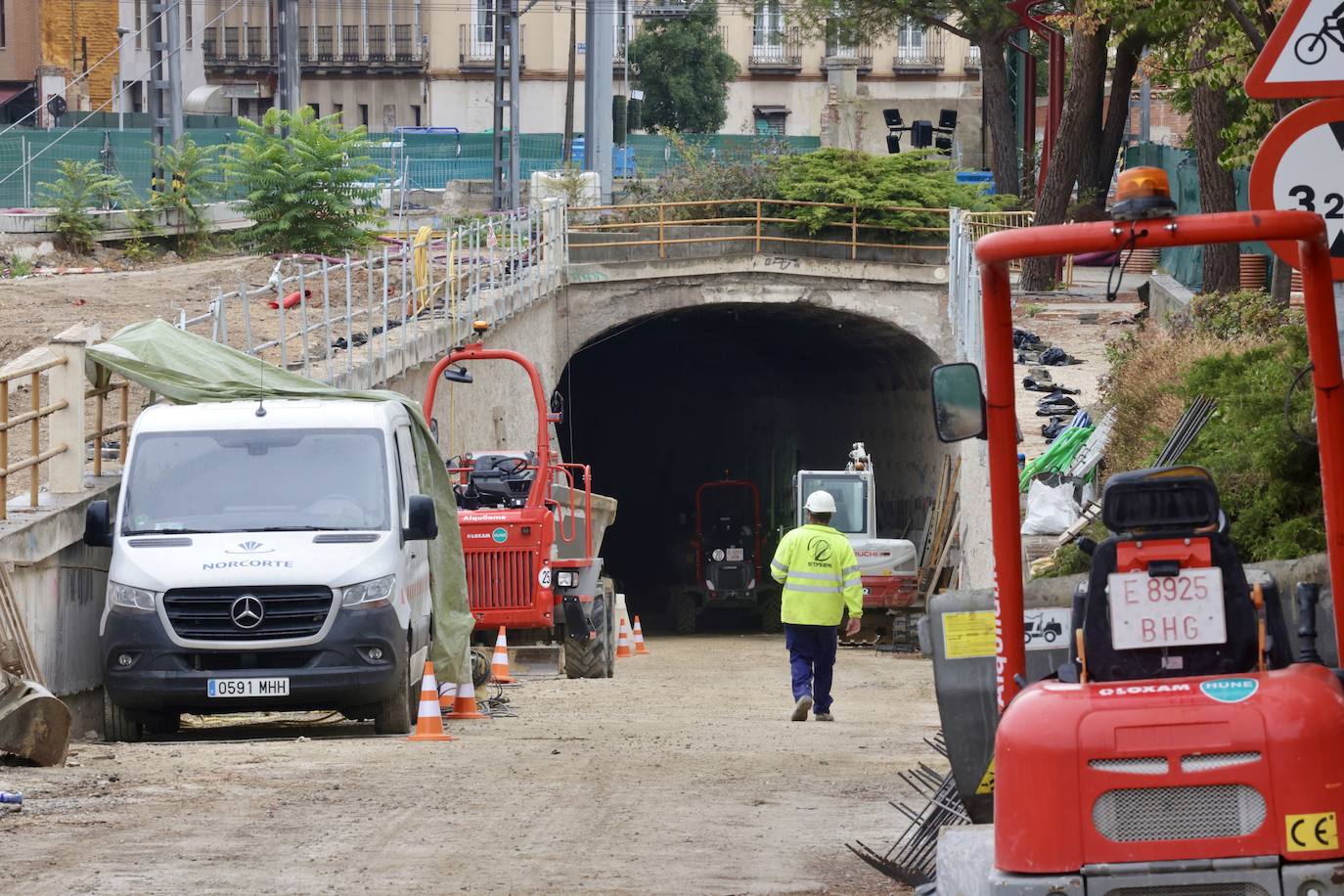 Así continúa la ampliación del túnel de Labradores