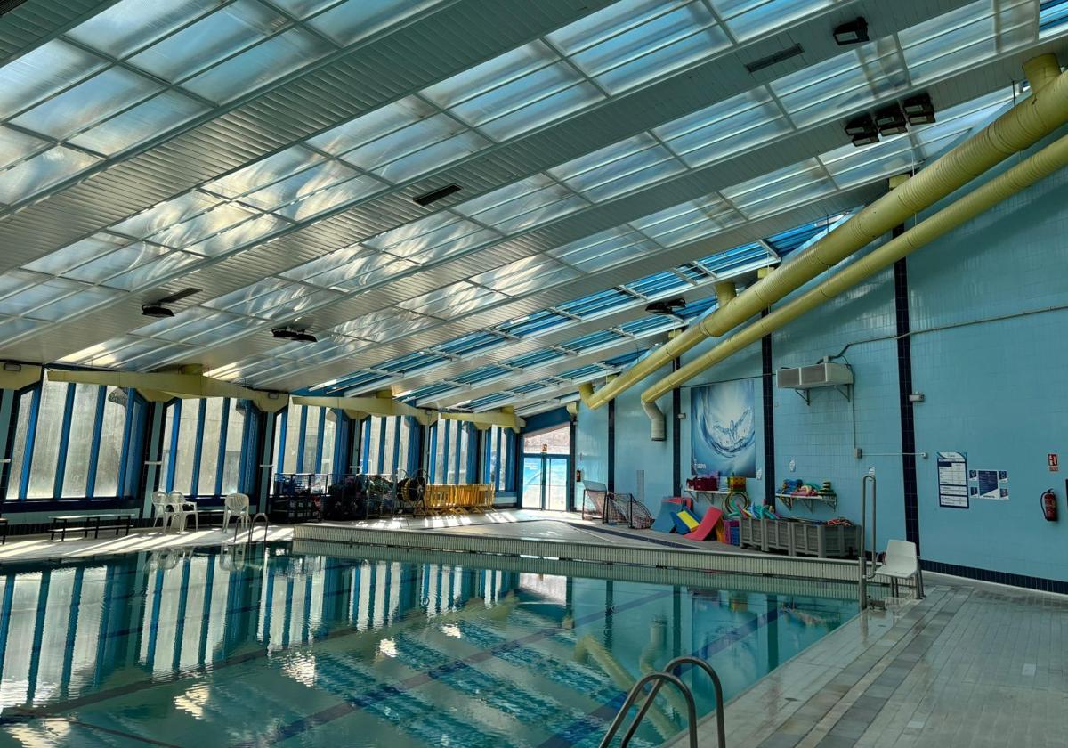 Estado actual de la piscina climatizada municipal de Segovia.