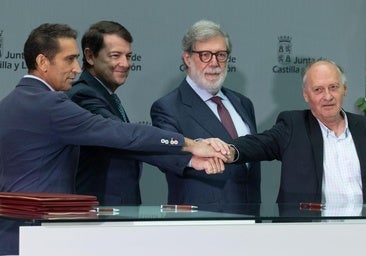 Mañueco retorna a la «normalidad» con CEOE, UGT y CC OO con la firma de cuatro acuerdos