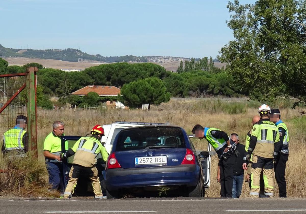 Estado en el que quedó el vehículo tras el accidente.