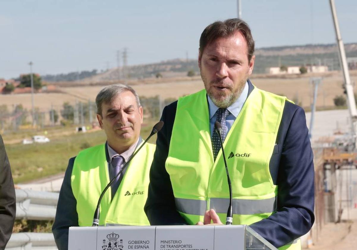 Puente en su última visita oficial a Valladolid para hacer un seguimiento del complejo logístico ferroviario.