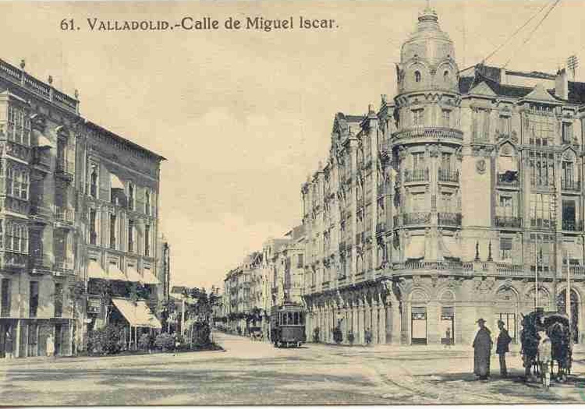 Calle de Miguel Íscar a principios del siglo XX.