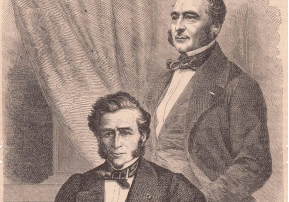 Los hermanos Isaac y Émile Péreire.