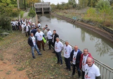 Protesta por la negativa a la modernización del regadío en el Canal del Pisuerga