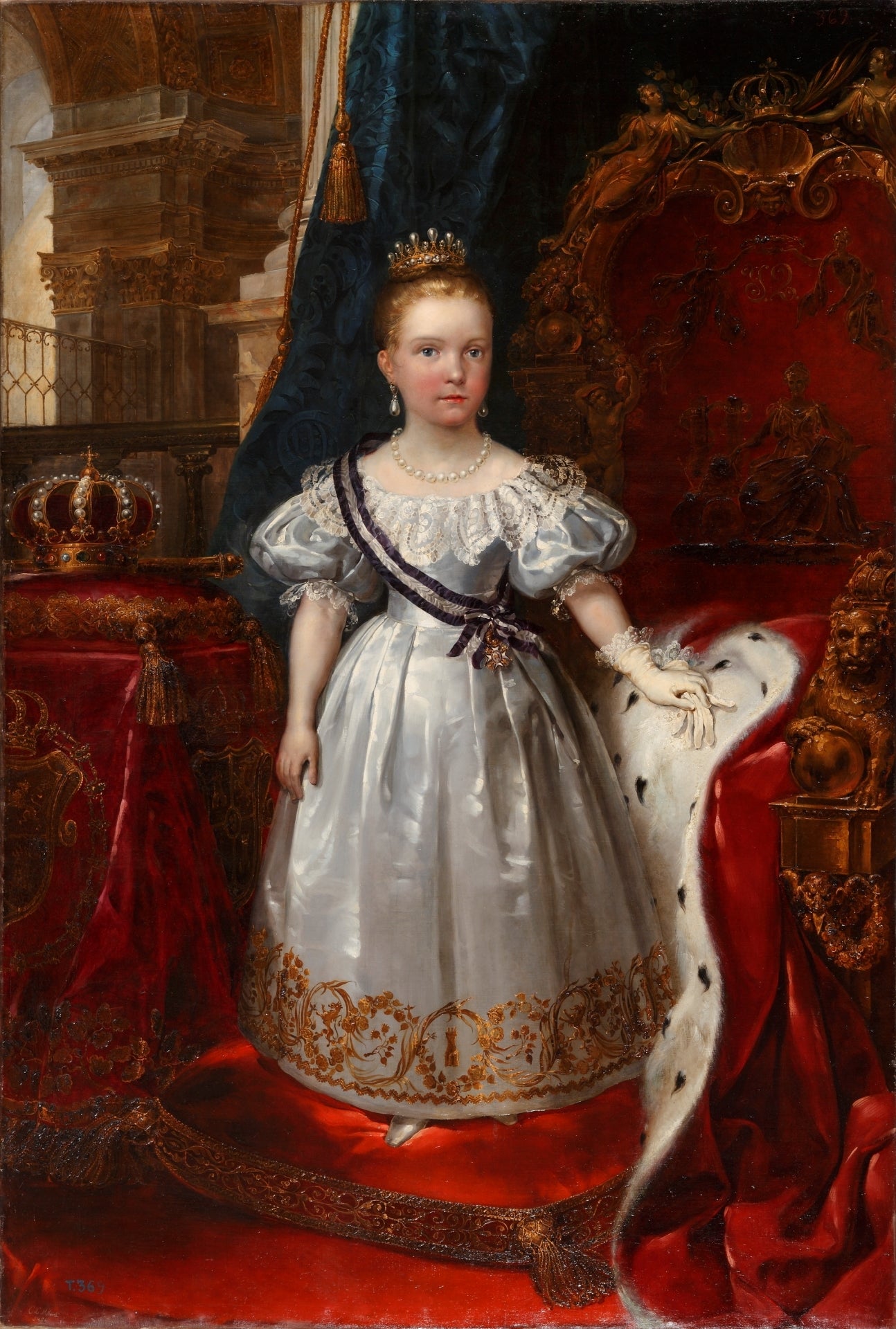 'Isabel II, niña', cuadro pintado por Antonio María Esquivel y Suárez de Urbina.