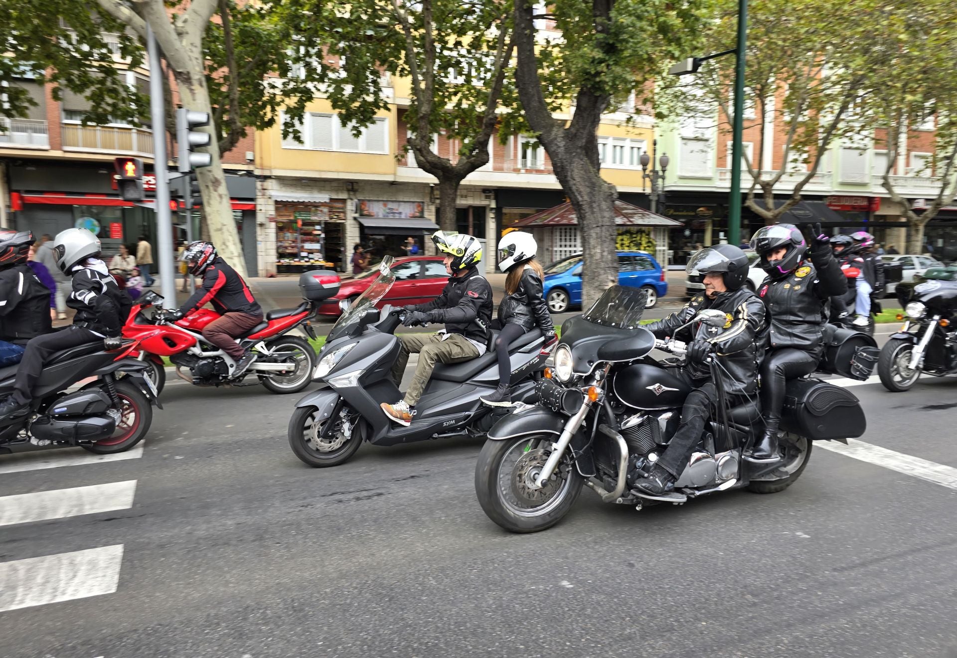 Marcha motera para visibilizar el ELA en Valladolid