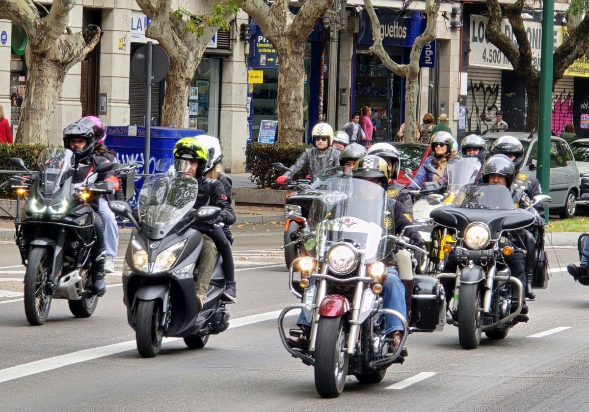 Marcha motera para visibilizar el ELA en Valladolid