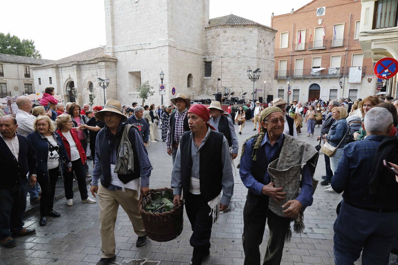 Las imágenes del pisado de la uva en Peñafiel