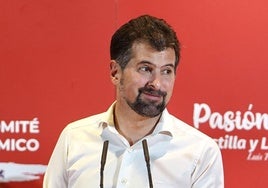 Luis Tudanca, el pasado jueves en el Comité Autonómico del PSOE.