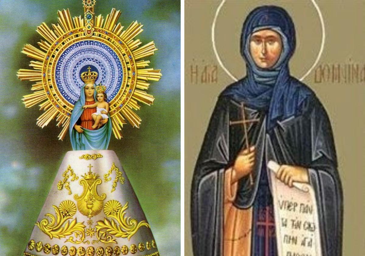Nuestra Señora del Pilar y Santa Domnina de Anazarbe.