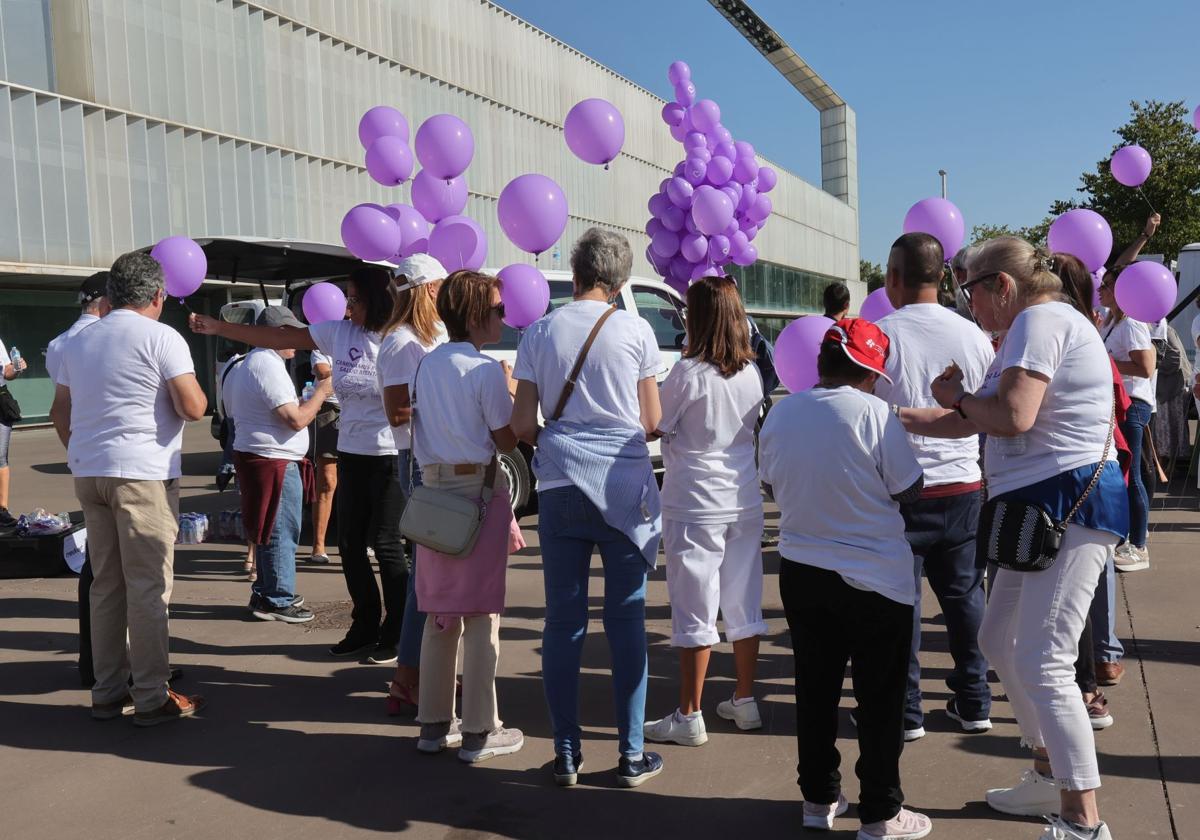 Llegada de la Marcha de Hermanas Hospitalarias del pasado año.