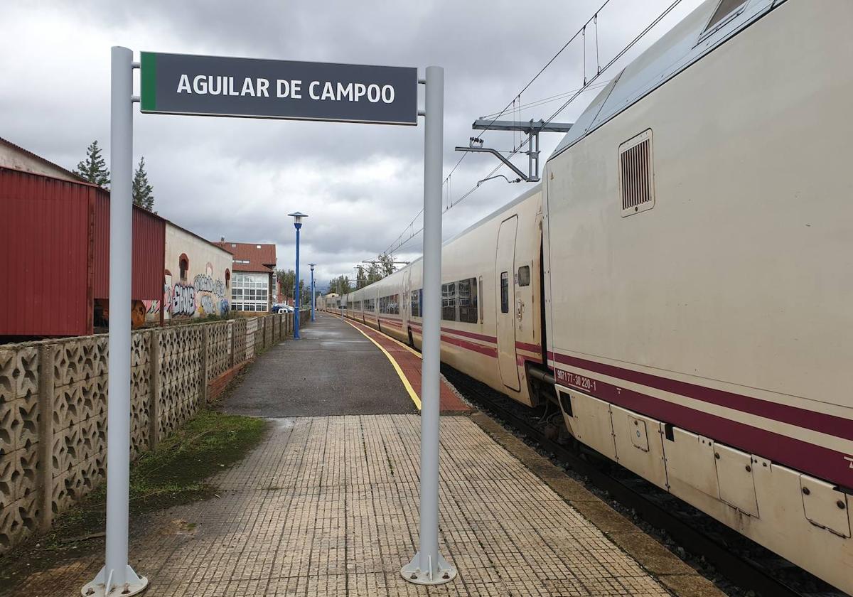 Estación de trenes de Aguilar de Campoo.