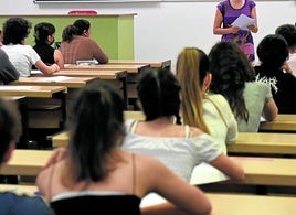 Pruebas de accseo a la Universidad, en una imagen de archivo.