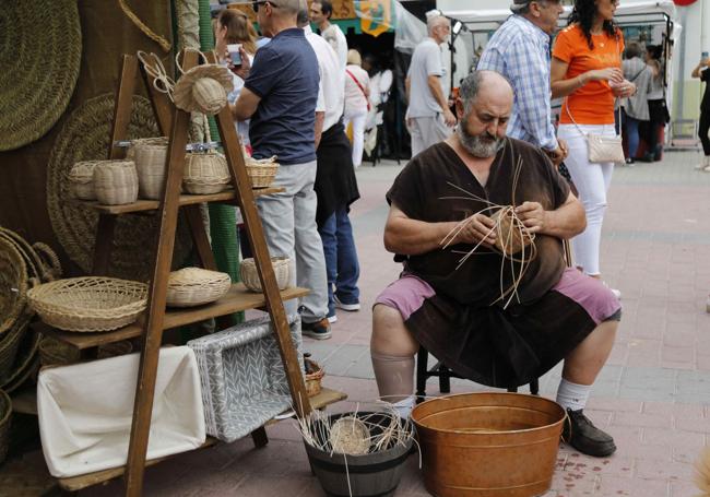 Uno de los puestos del Mercado Medieval de Quintanilla de Onésimo.