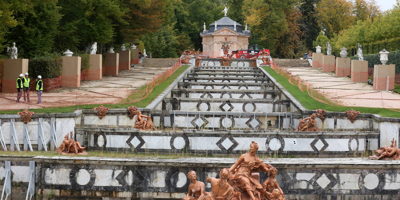 Fotos de las obras de restauración de La Cascada
