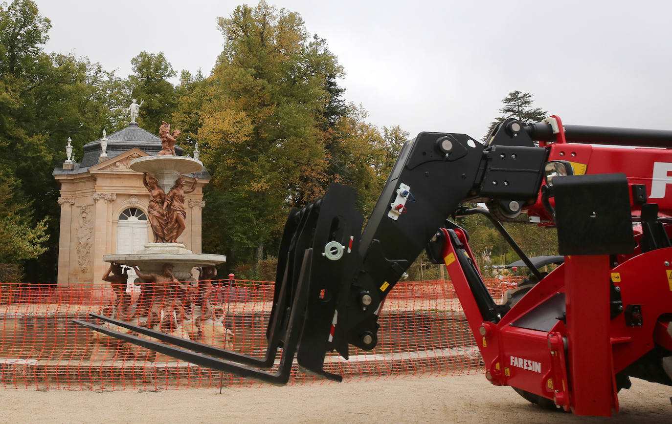 Fotos de las obras de restauración de La Cascada