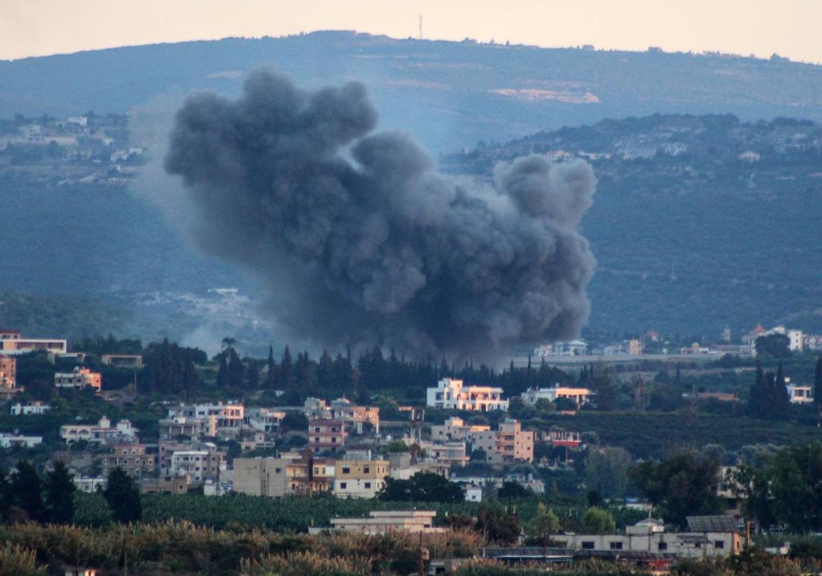 Ataque israelí en Líbano.